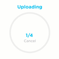 Clip of the uploader processing images